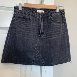 Black denim BP skirt